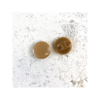 Blusenknopf - schimmernd - 15 mm - beige